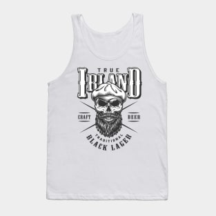 Bearded Skull With Cap Tank Top